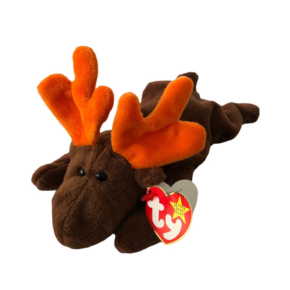 Ty Vintage “Chocolate” The Moose Beanie Babies Collectible
